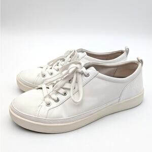 Vionic Winny Lace Up Sneaker Shoes Women's Leather White Size US10 EU41